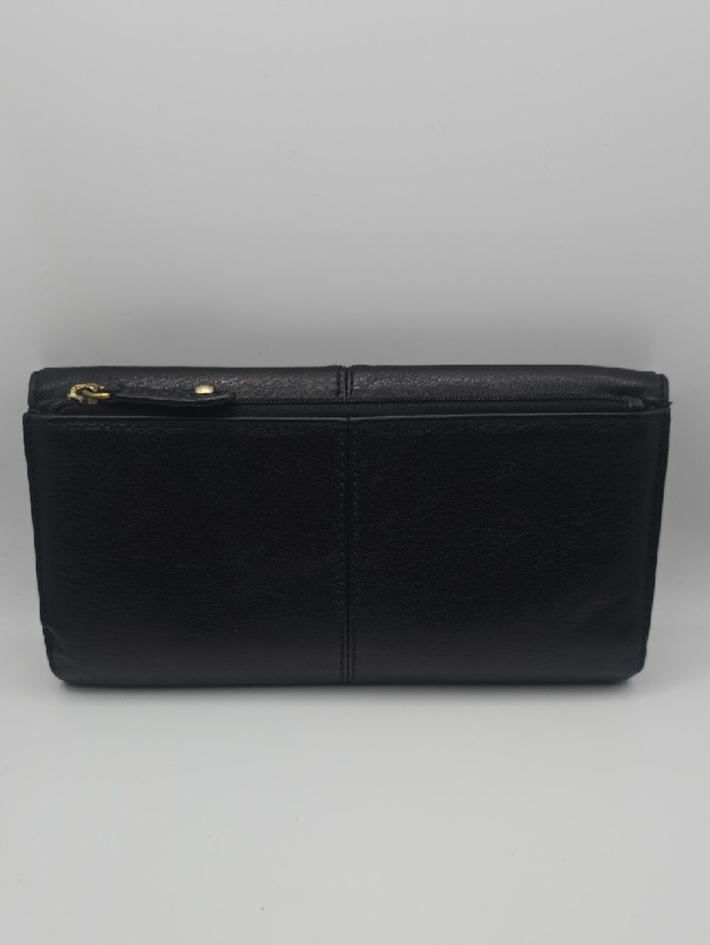 Coach Black Leather Wallet & Cheekbook Holder W/ Gold Hardware (GOOD/FAIR)✨️🖤✨️ - Picture 15 of 15